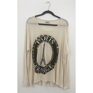 New Lauren Moshi Paris France 🇫🇷 Eiffel Tower Shir…